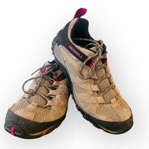 Merrell Alverstone Hiking Trail Shoes Boulder Suede Mesh J033035 Adult Mens 9.5